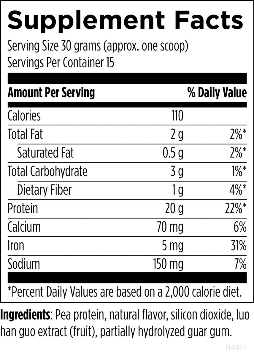 PurePea Natural Vanilla Flavor